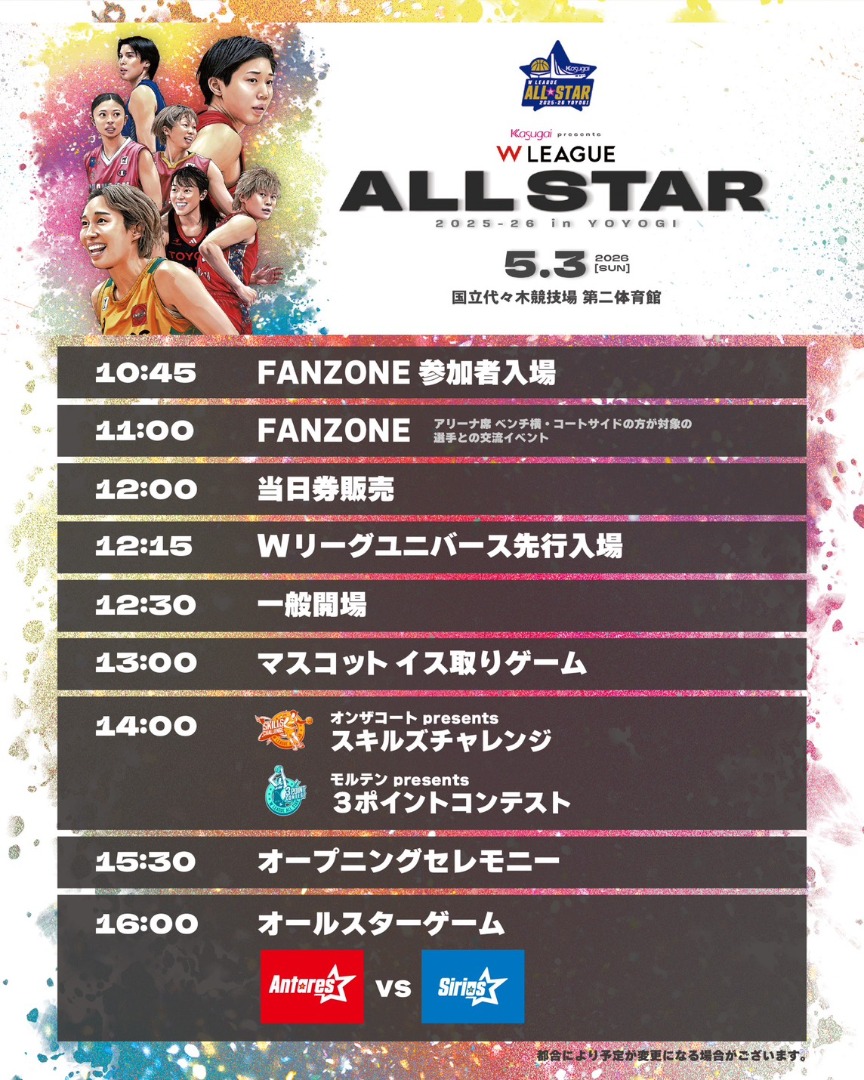 Ｗリーグオールスター 2025-2026